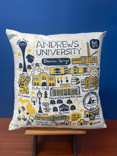 Chenille Throw Pillow - AU Bldgs