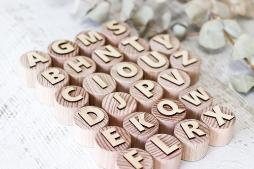 Let them Play Toys - Wooden Stampers - Alphabet Letters