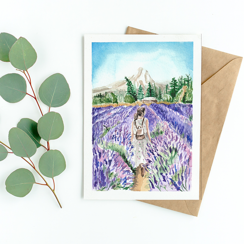Evalasting - Card - Lavender Field
