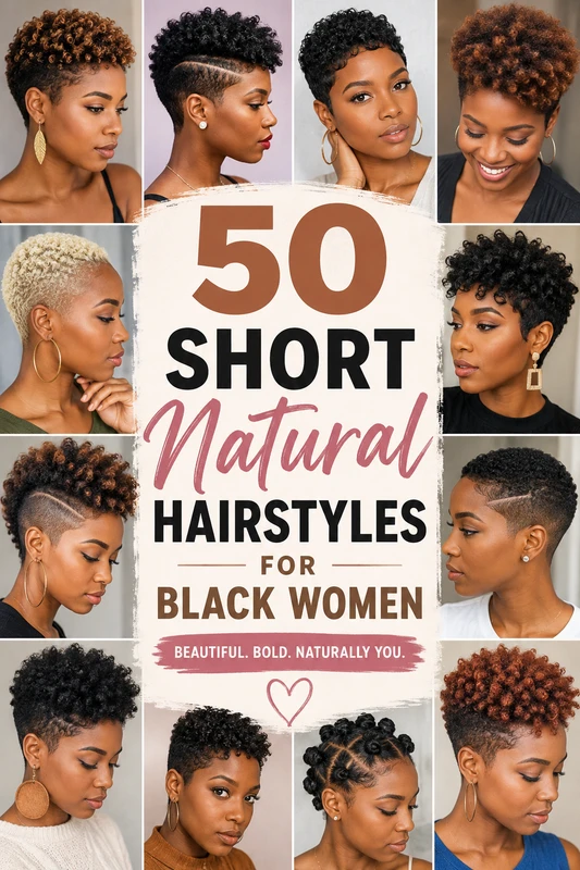 50 Short Natural Hairstyles for Black Women: Stylish, Easy & Beautiful Ideas
