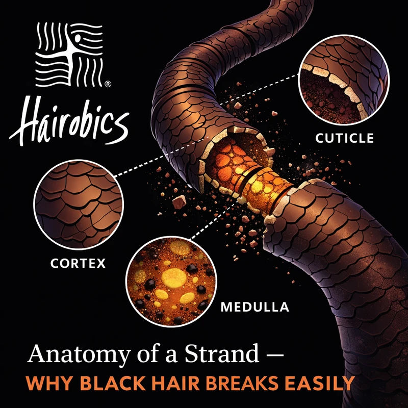 Anatomy of a Strand — Why Black Hair Breaks Easily
