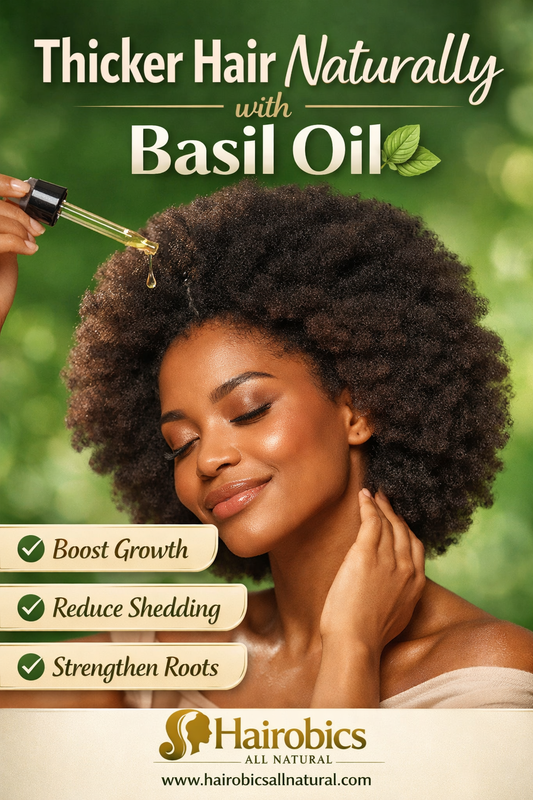 Basil Oil for Increasing Hair Thickness Naturally