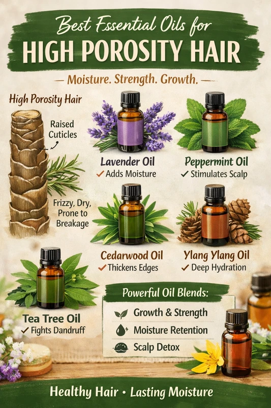 Essential Oils That Work Best for High Porosity Hair (Complete Guide)