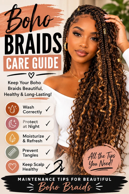 Boho Braids Care Guide: How to Maintain Bohemian Braids and Keep Them Looking Fresh