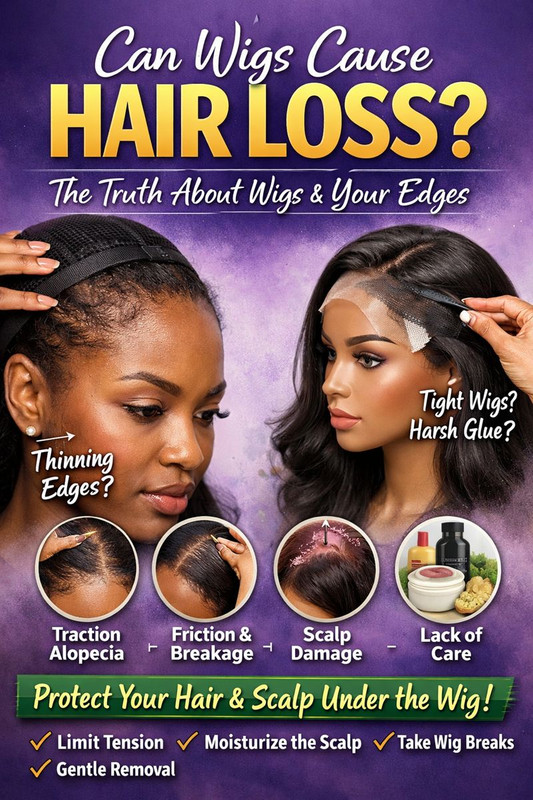 Can Wigs Cause Hair Loss? The Truth About Wigs, Edges, and Scalp Health