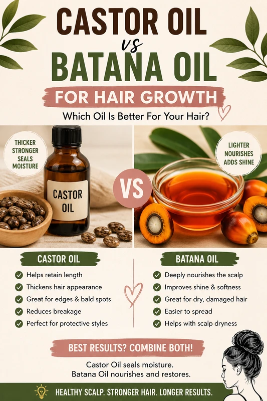 Castor Oil vs Batana Oil for Hair Growth: Which One Actually Works Better?