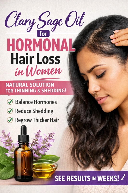 Clary Sage Oil for Hormonal Hair Loss in Women