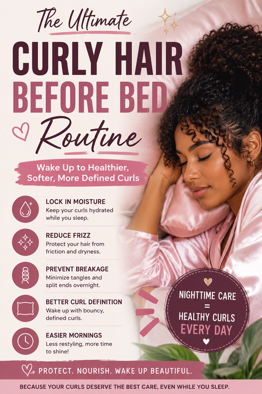 Curly Hair Before Bed Routine: The Complete Nighttime Guide to Healthier, Softer, More Defined Curls