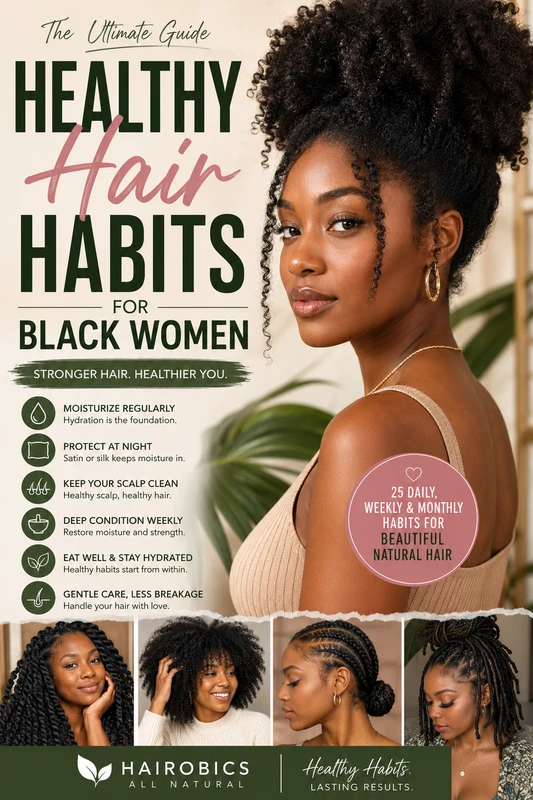 Healthy Hair Habits for Black Women: The Complete Guide to Stronger, Longer, Healthier Hair