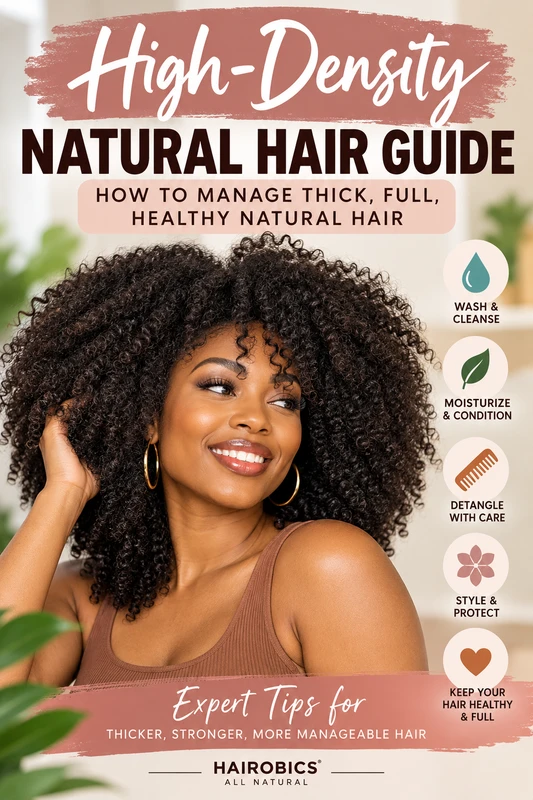 High-Density Natural Hair Guide: How to Manage Thick, Full, Healthy Natural Hair