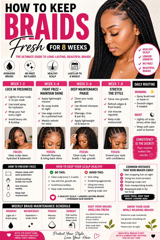 How to Keep Braids Fresh for 8 Weeks (The Ultimate Guide)