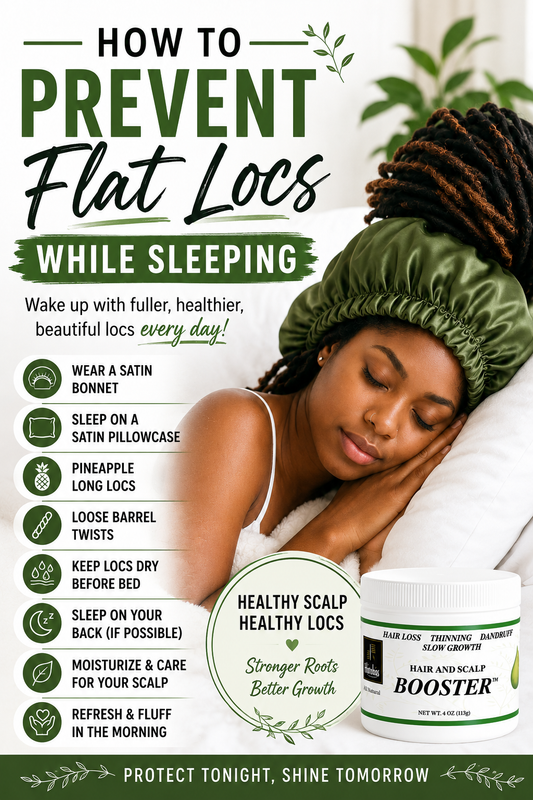 How to Prevent Flat Locs While Sleeping
