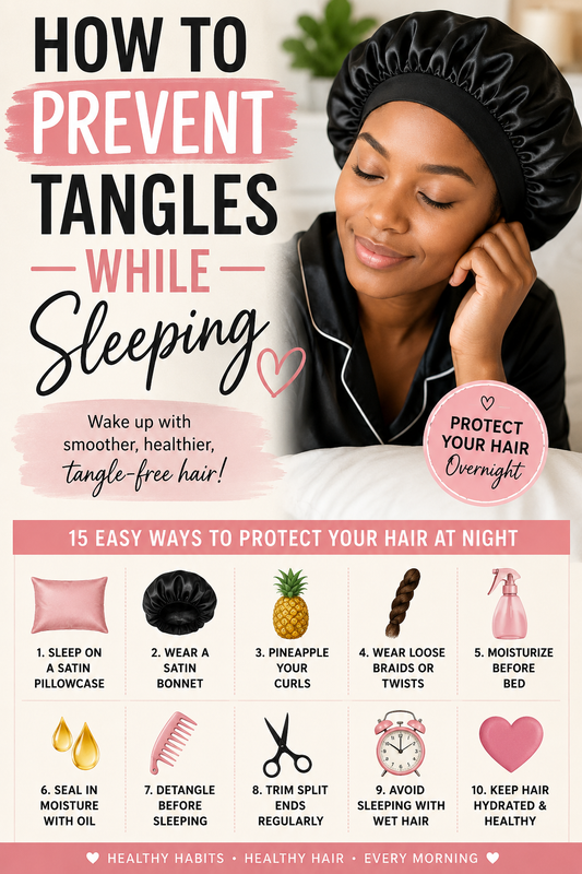 How to Prevent Tangles While Sleeping: The Complete Guide for Natural Hair, Curly Hair, Locs, and Black Hair