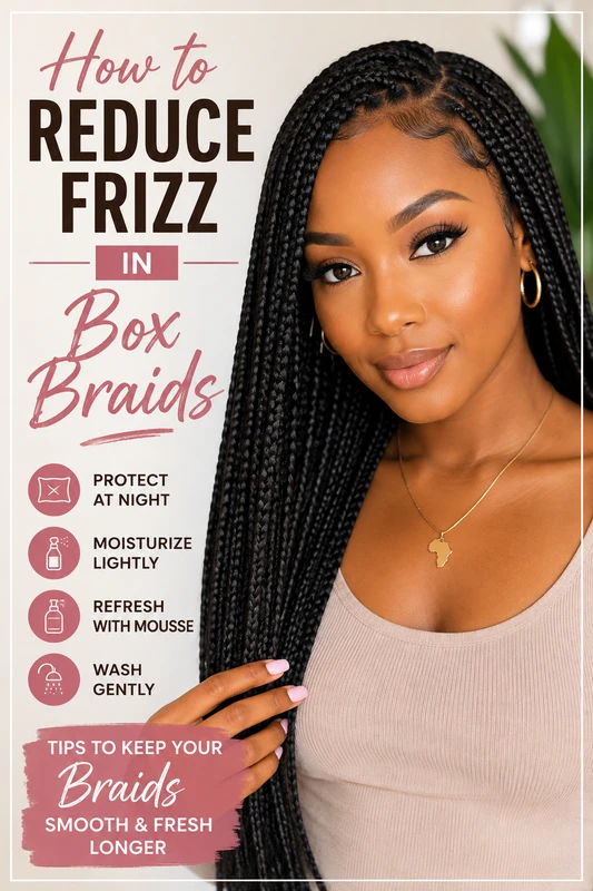 How to Reduce Frizz in Box Braids: The Complete Guide to Keeping Braids Smooth and Fresh