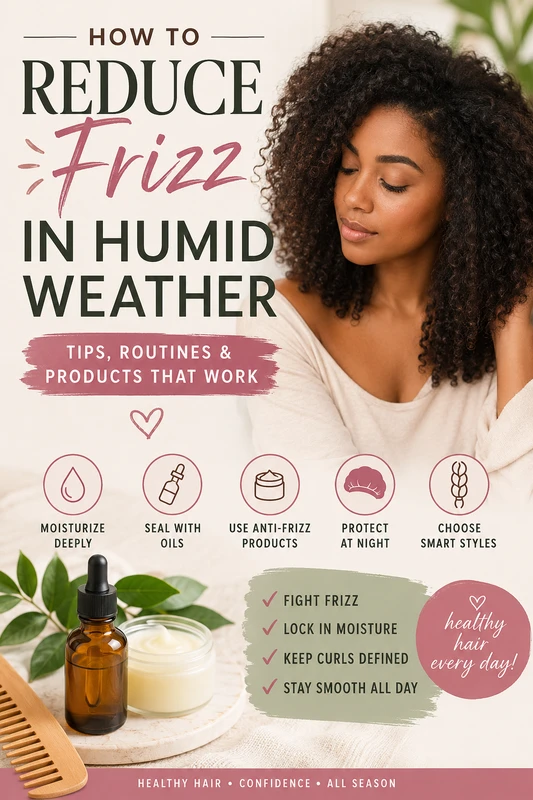 How to Reduce Frizz in Humid Weather (Complete Guide for Smooth, Healthy Hair)