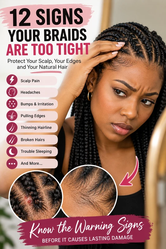 How to Tell if Braids Are Too Tight: Warning Signs, Scalp Damage, and What to Do