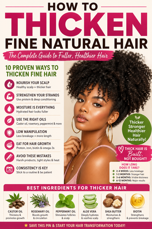 How to Thicken Fine Natural Hair: The Complete Guide to Fuller, Healthier Hair