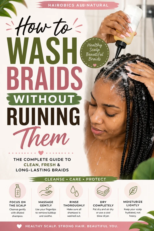 How to Wash Braids Without Ruining Them: The Complete Guide to Keeping Braids Clean, Fresh, and Beautiful