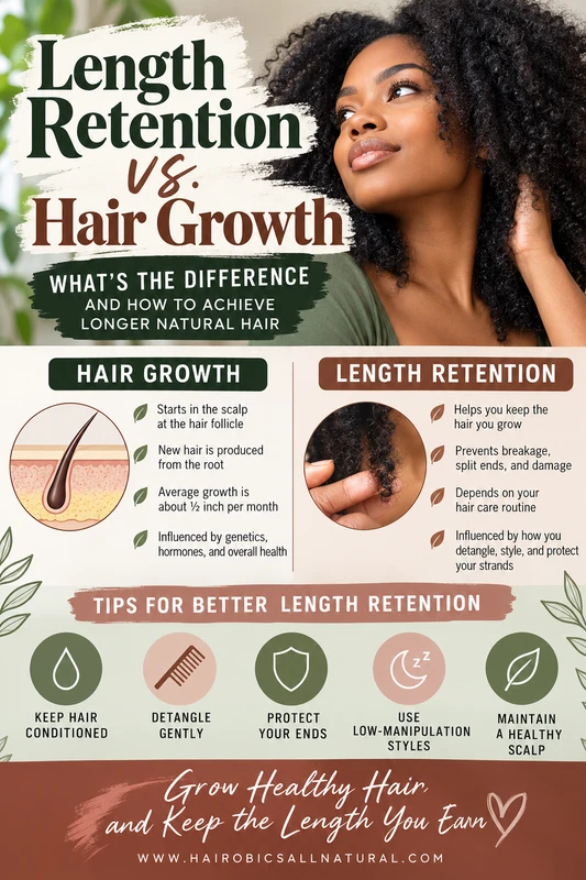 Length Retention vs. Hair Growth: What's the Difference and How to Achieve Longer Natural Hair