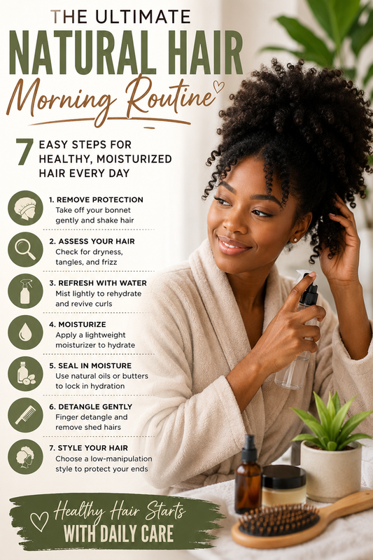 Natural Hair Morning Routine: The Ultimate 7-Step Guide for Healthy, Moisturized Hair Every Day