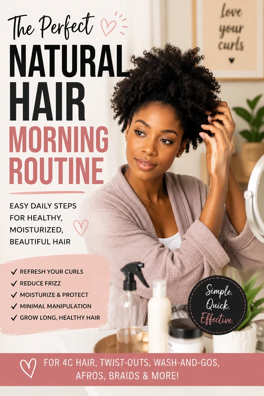 Natural Hair Morning Routine: The Complete Guide to Starting Every Day With Healthy, Moisturized Hair