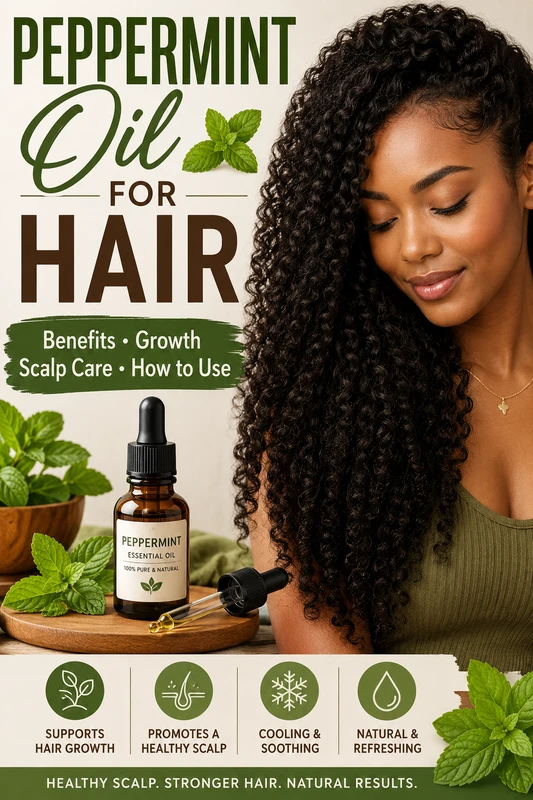 Peppermint Oil for Hair: Benefits, Hair Growth, Scalp Care, and How to Use It Safely