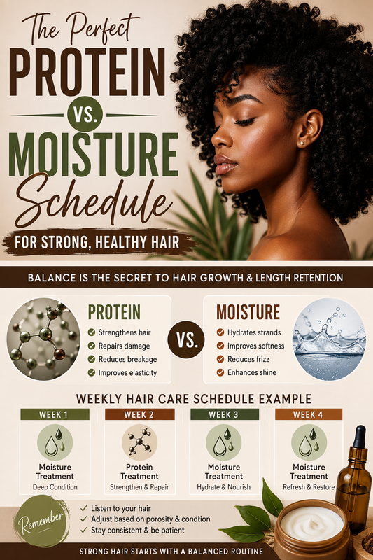 Protein vs. Moisture Schedule: The Complete Guide to Strong, Healthy Natural Hair