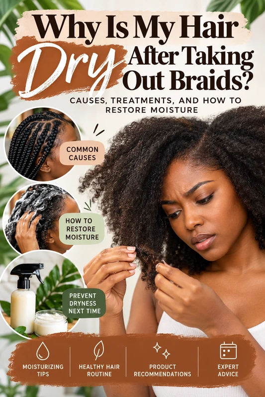 Why Is My Hair Dry After Taking Out Braids? Causes, Treatments, and How to Restore Moisture