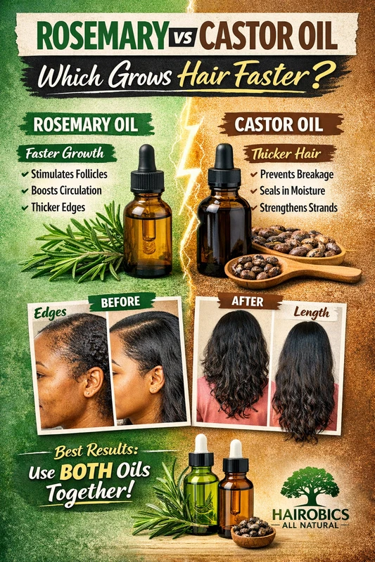 Rosemary Oil vs Castor Oil: Which Grows Hair Faster? (The Truth Backed by Science)