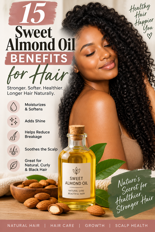 Sweet Almond Oil Benefits for Hair: The Complete Guide for Natural, Curly, and Black Hair