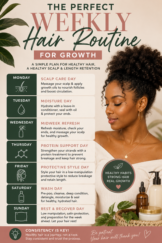 The Perfect Weekly Hair Routine for Growth