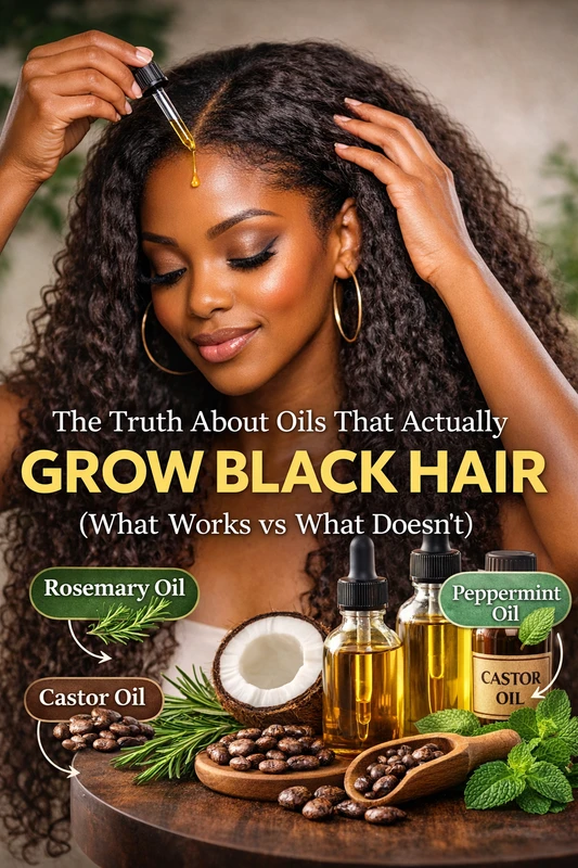 The Truth About Oils That Actually Grow Black Hair (What Works vs What Doesn’t)