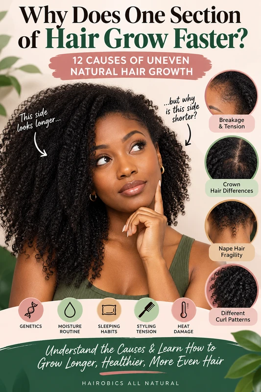 Why Does One Section of Hair Grow Faster? 12 Causes of Uneven Natural Hair Growth