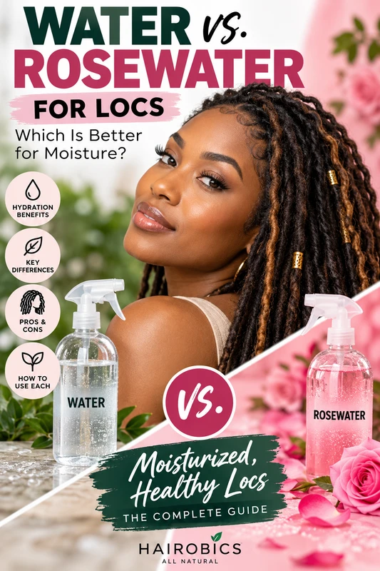 Water vs. Rosewater for Locs: Which Is Better for Moisture?
