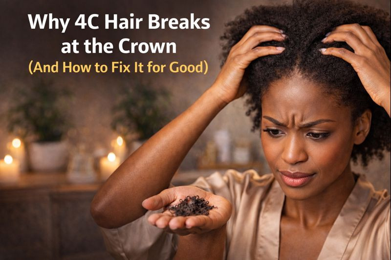 Why 4C Hair Breaks at the Crown (And How to Fix It for Good)