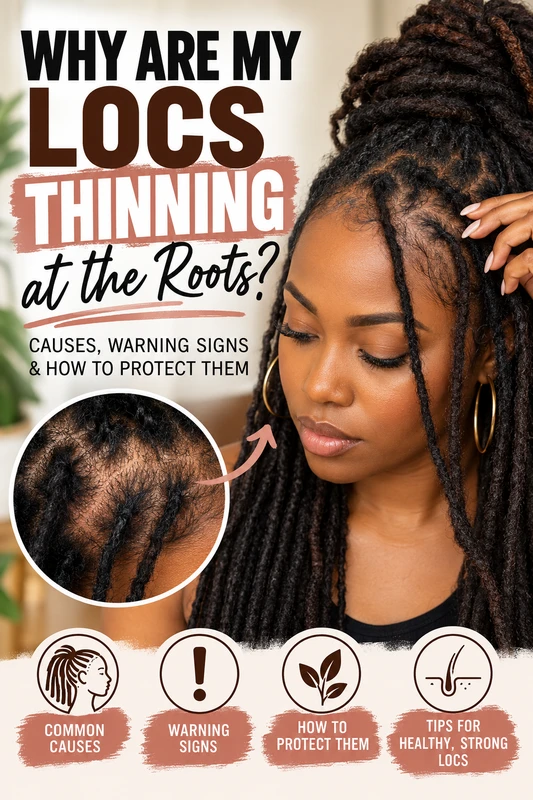 Why Are My Locs Thinning at the Roots? Causes, Warning Signs & How to Protect Them