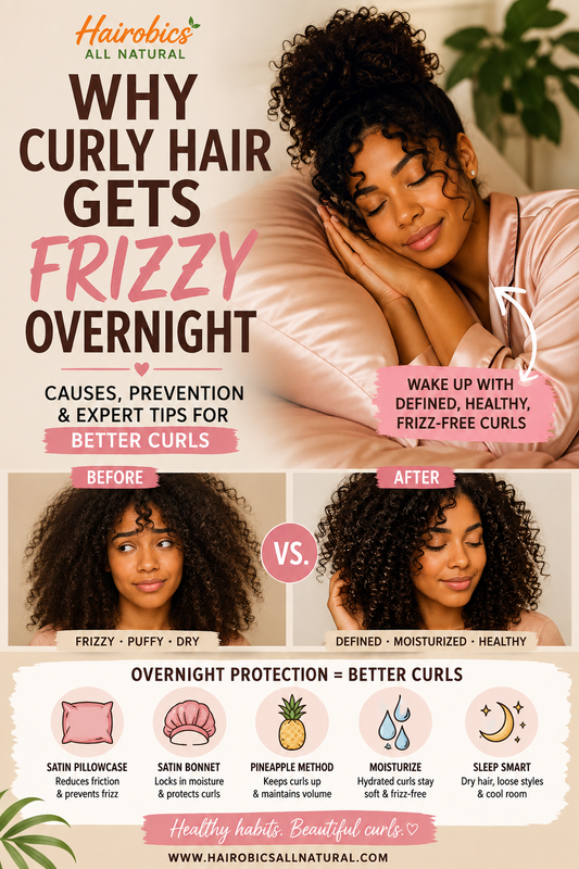 Why Curly Hair Gets Frizzy Overnight (Complete Guide to Prevent Morning Frizz)