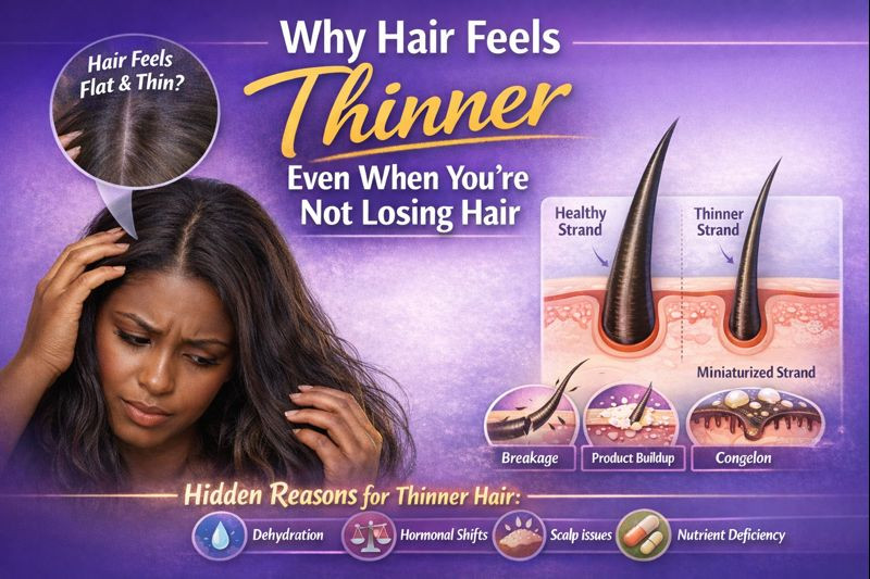 Why Hair Feels Thinner Even When You’re Not Losing Hair