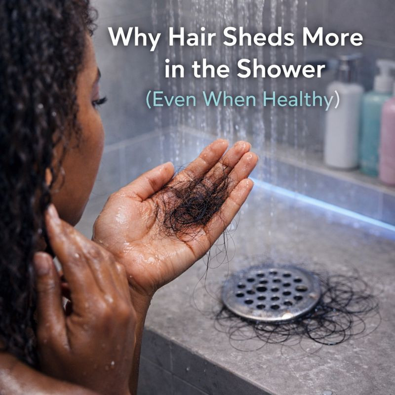 Why Hair Sheds More in the Shower (Even When Healthy)