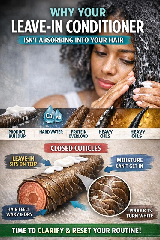Why Leave-Ins Stop Absorbing Into Hair (And What to Do About It)