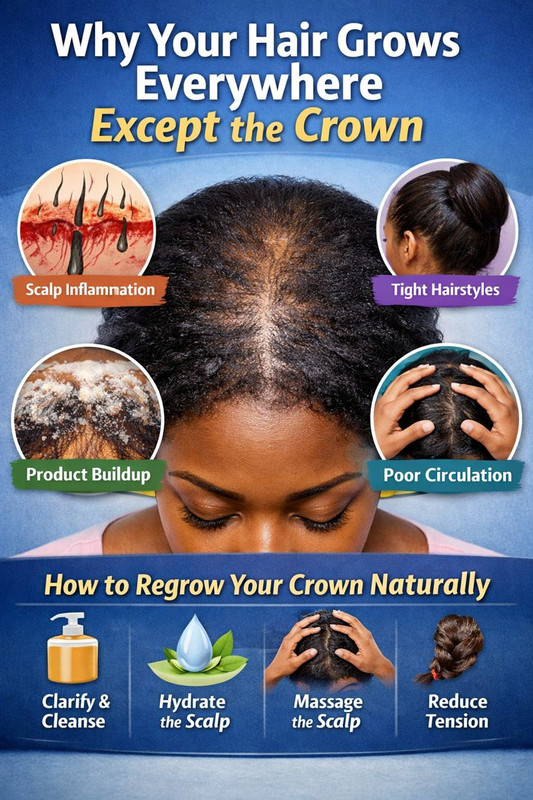 Why Your Hair Grows Everywhere Except the Crown (And What to Do About It)