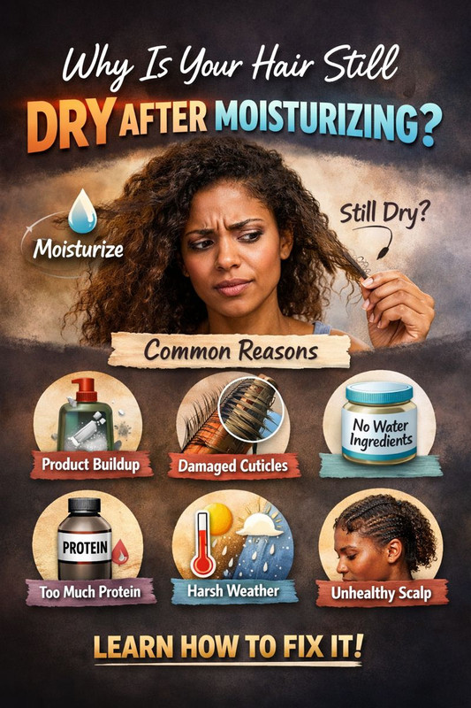 Why Your Hair Is Dry Even After Moisturizing (The Real Reasons No One Explains)