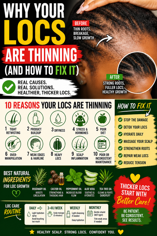 Why Your Locs Are Thinning (And How to Fix It)