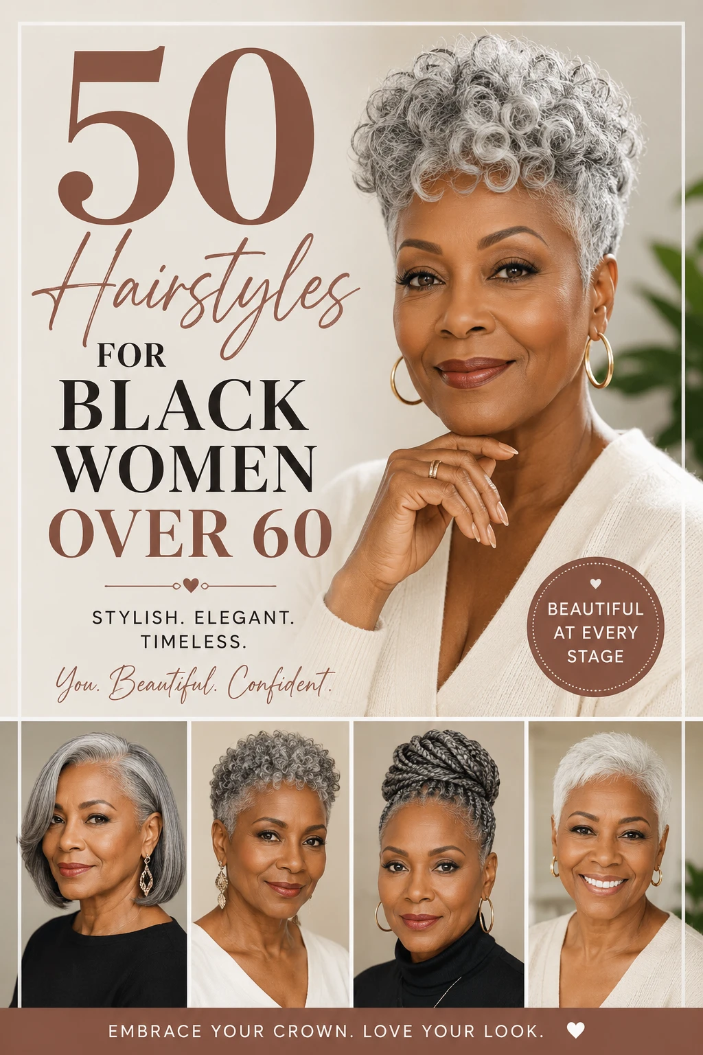 50 Hairstyles for Black Women Over 60: Beautiful, Elegant & Easy Styles