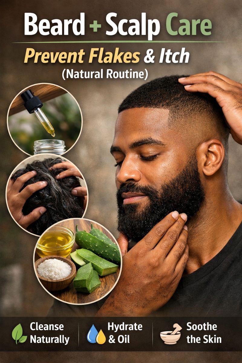 Beard + Scalp Care: How to Prevent Flakes and Itch (Natural Routine)