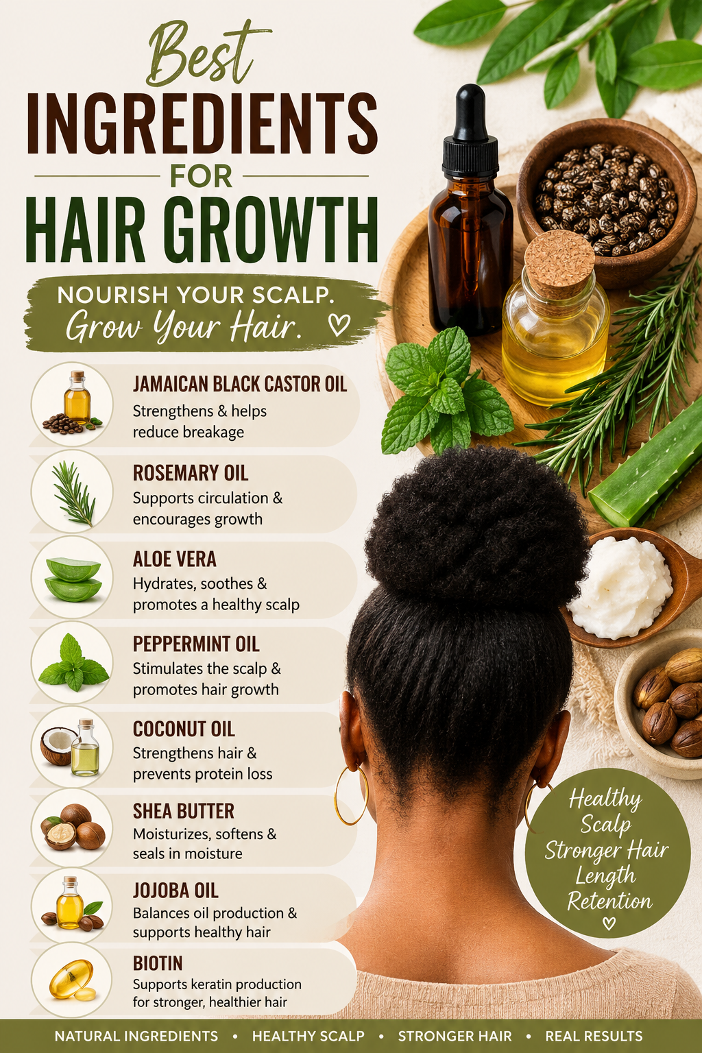 Best Ingredients for Hair Growth: The Complete Guide to Stronger, Longer, Healthier Hair