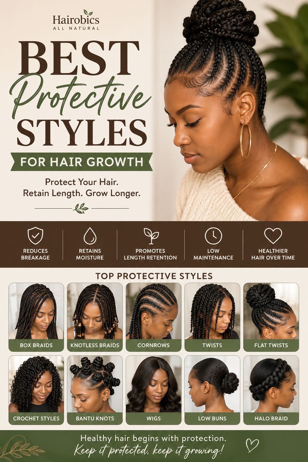 Best Protective Styles for Hair Growth: The Ultimate Guide to Retaining Length and Preventing Breakage