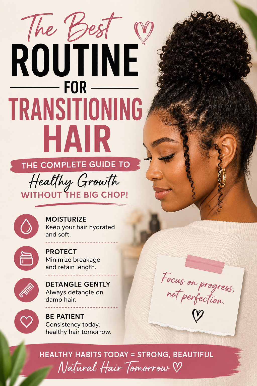 Best Routine for Transitioning Hair: The Complete Guide to Healthy Growth Without the Big Chop