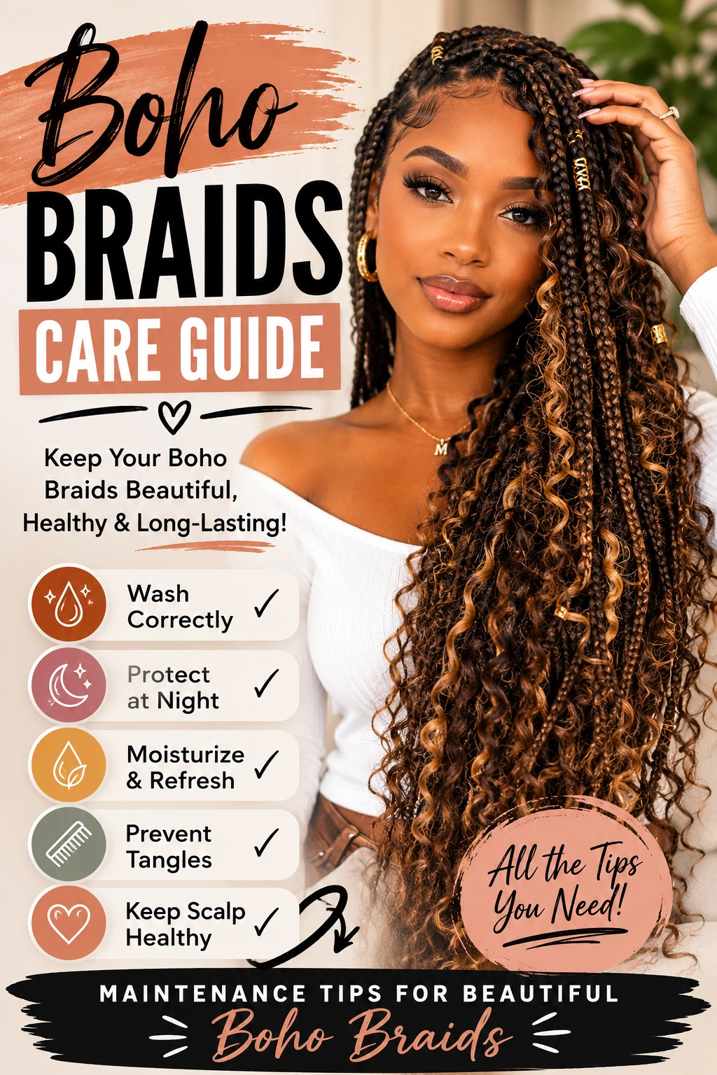 Boho Braids Care Guide: How to Maintain Bohemian Braids and Keep Them Looking Fresh