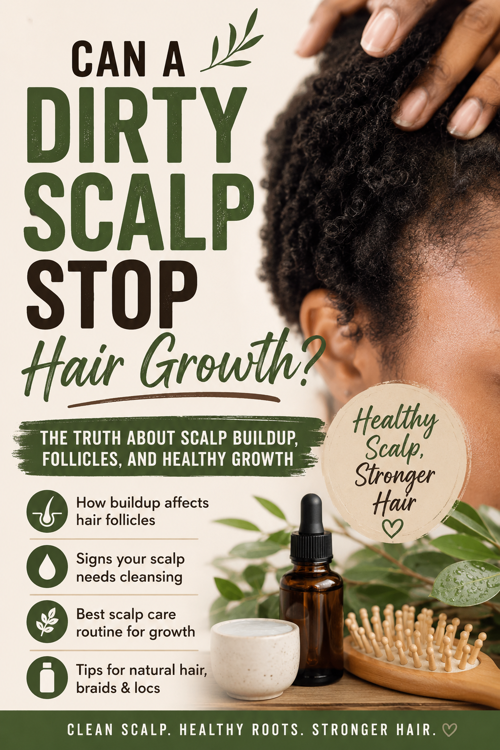 Can Dirty Scalp Stop Hair Growth? The Truth About Scalp Buildup, Follicles, and Healthy Hair Growth